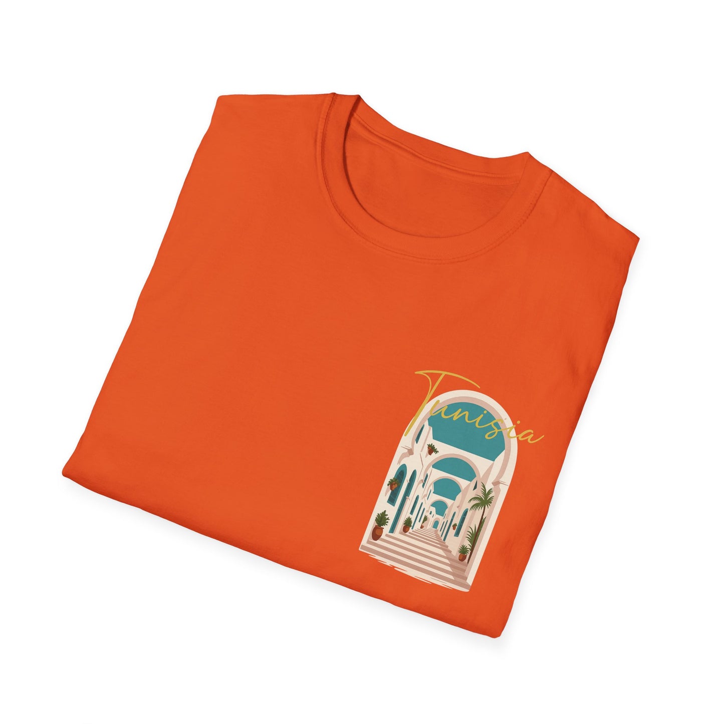 Tunisia Travel Vibes Unisex T-Shirt, Softstyle Tee for Adventurers, Perfect Gift for Travelers & Vacationers