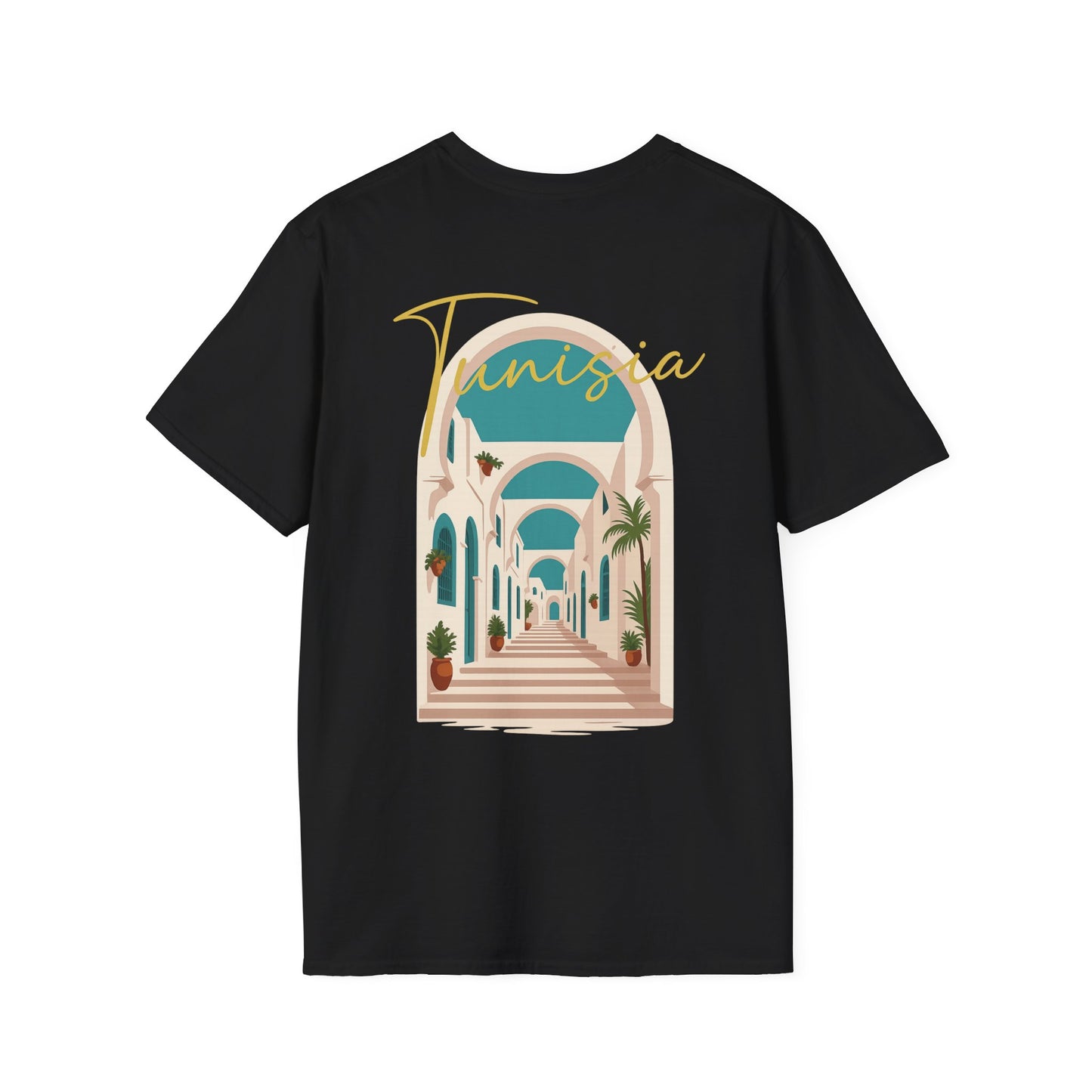 Tunisia Travel Vibes Unisex T-Shirt, Softstyle Tee for Adventurers, Perfect Gift for Travelers & Vacationers
