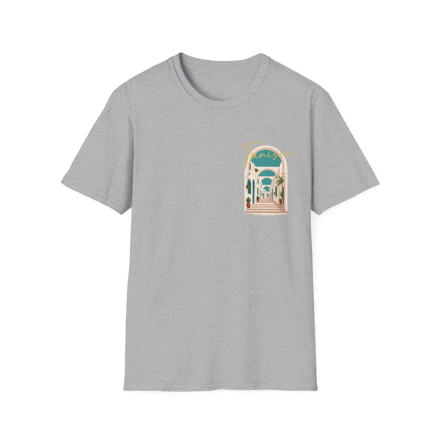 Tunisia Travel Vibes Unisex T-Shirt, Softstyle Tee for Adventurers, Perfect Gift for Travelers & Vacationers