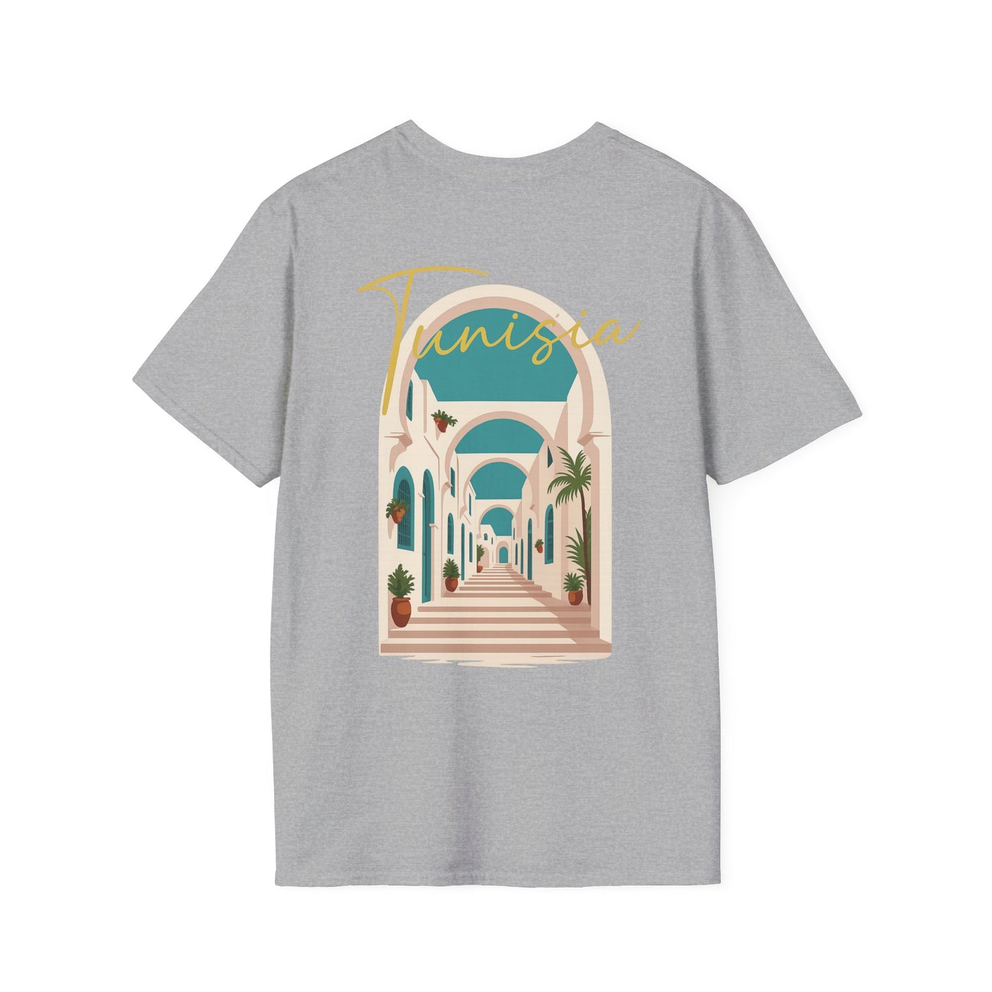 Tunisia Travel Vibes Unisex T-Shirt, Softstyle Tee for Adventurers, Perfect Gift for Travelers & Vacationers