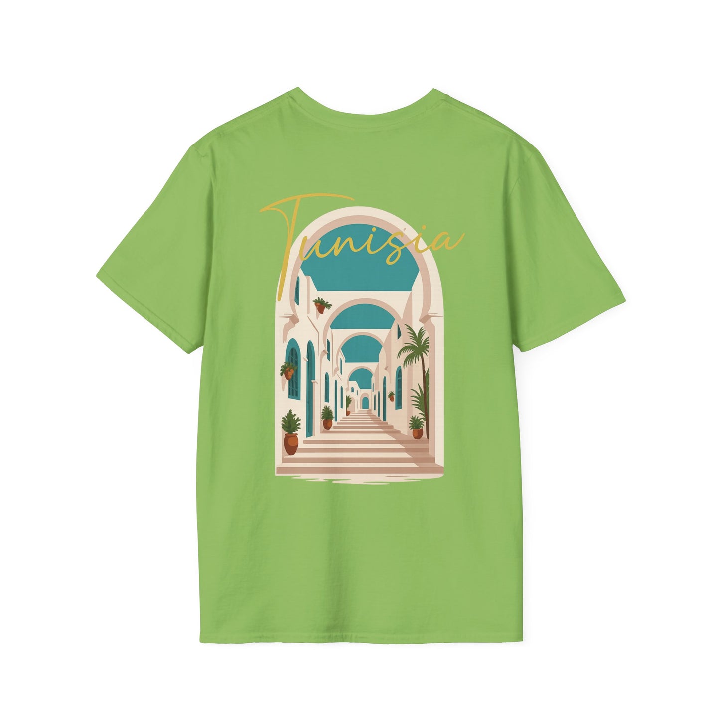 Tunisia Travel Vibes Unisex T-Shirt, Softstyle Tee for Adventurers, Perfect Gift for Travelers & Vacationers