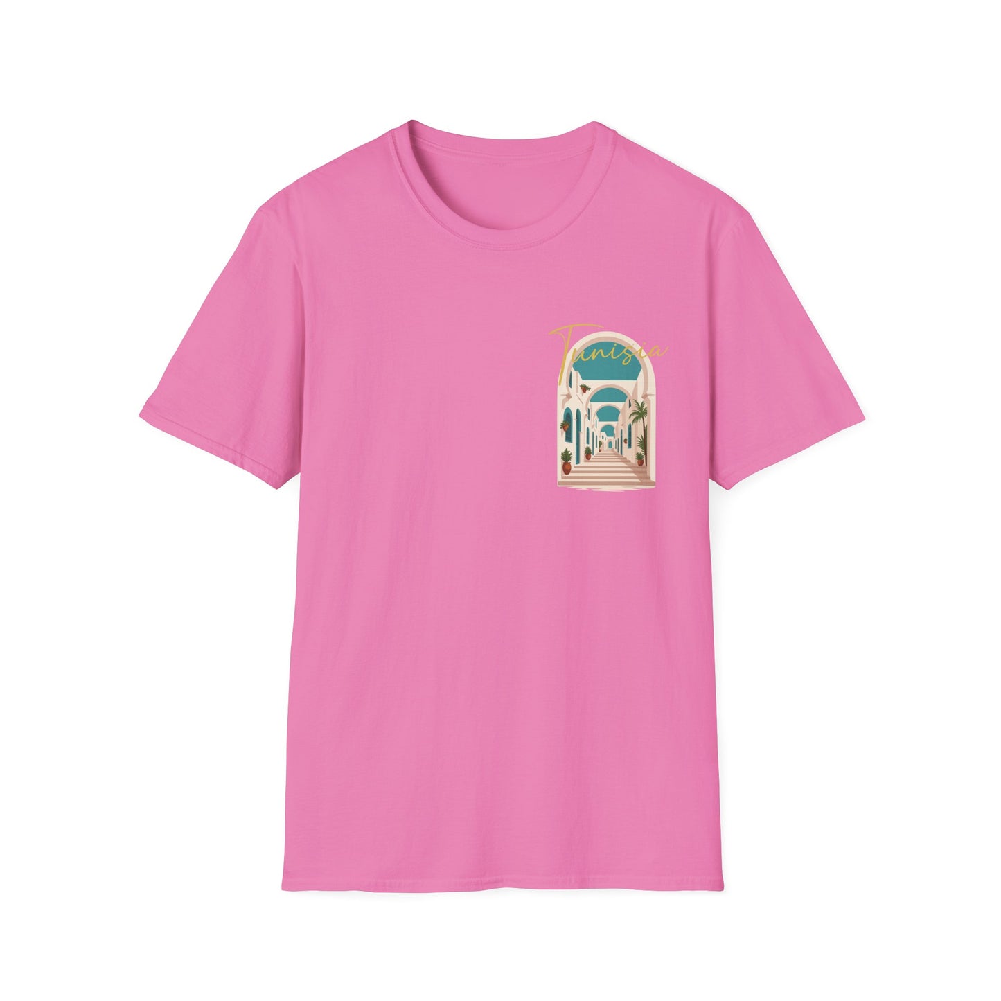 Tunisia Travel Vibes Unisex T-Shirt, Softstyle Tee for Adventurers, Perfect Gift for Travelers & Vacationers