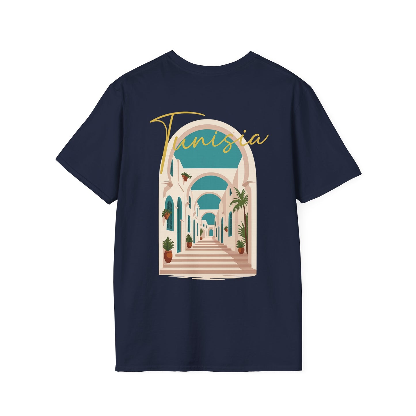Tunisia Travel Vibes Unisex T-Shirt, Softstyle Tee for Adventurers, Perfect Gift for Travelers & Vacationers