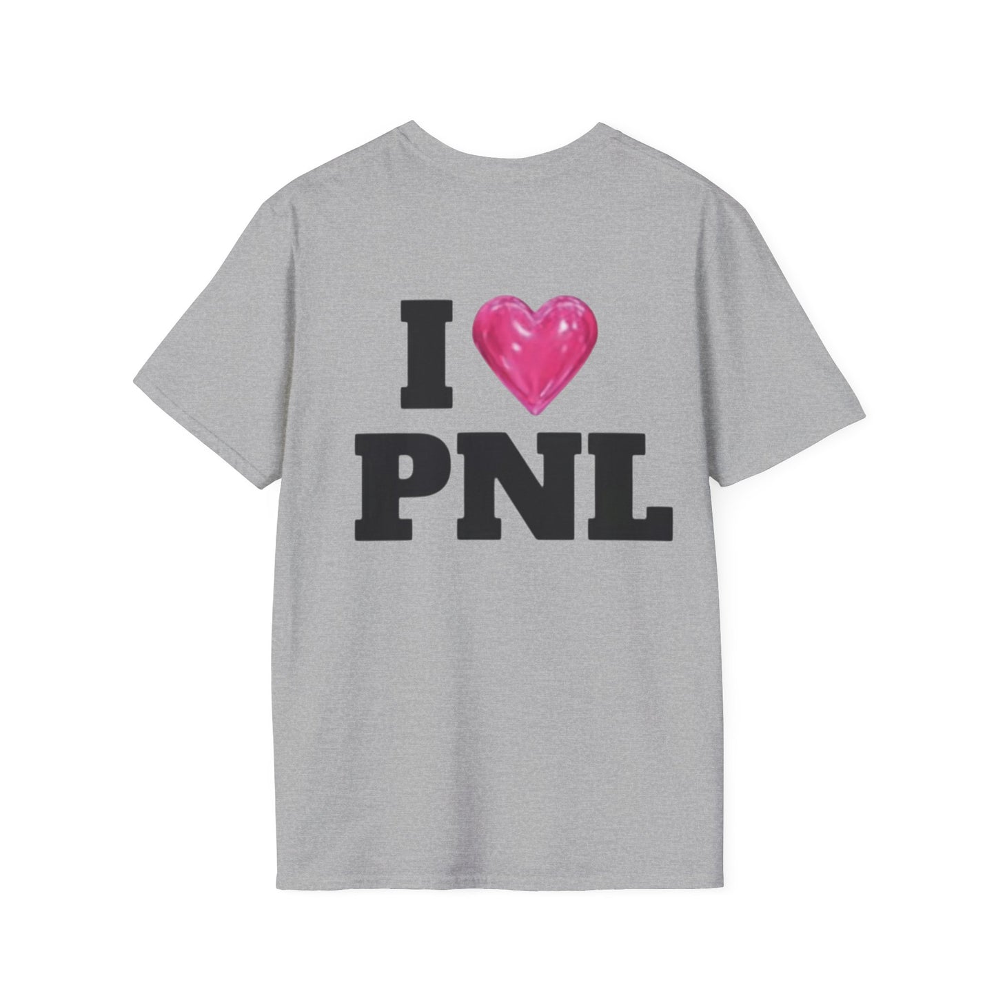 Unisex Softstyle T-Shirt with 'I  PNL' Design, Casual Wear for Music Lovers, Trendy Gift for Friends, Streetwear, Everyday Comfort