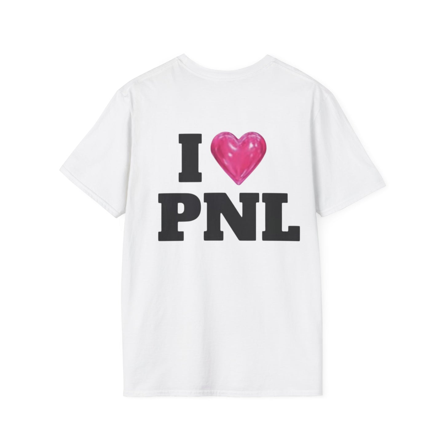 Unisex Softstyle T-Shirt with 'I  PNL' Design, Casual Wear for Music Lovers, Trendy Gift for Friends, Streetwear, Everyday Comfort