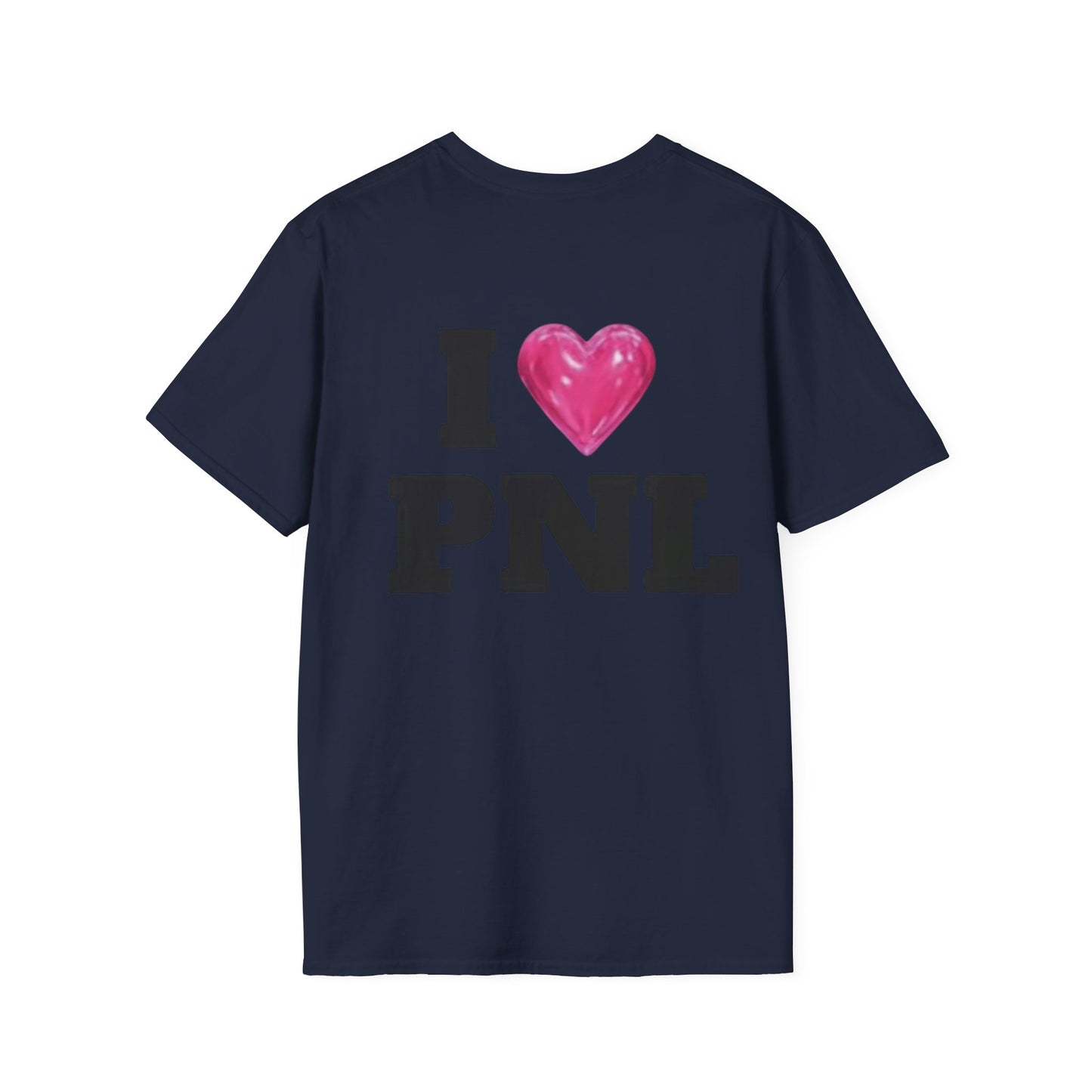 Unisex Softstyle T-Shirt with 'I  PNL' Design, Casual Wear for Music Lovers, Trendy Gift for Friends, Streetwear, Everyday Comfort