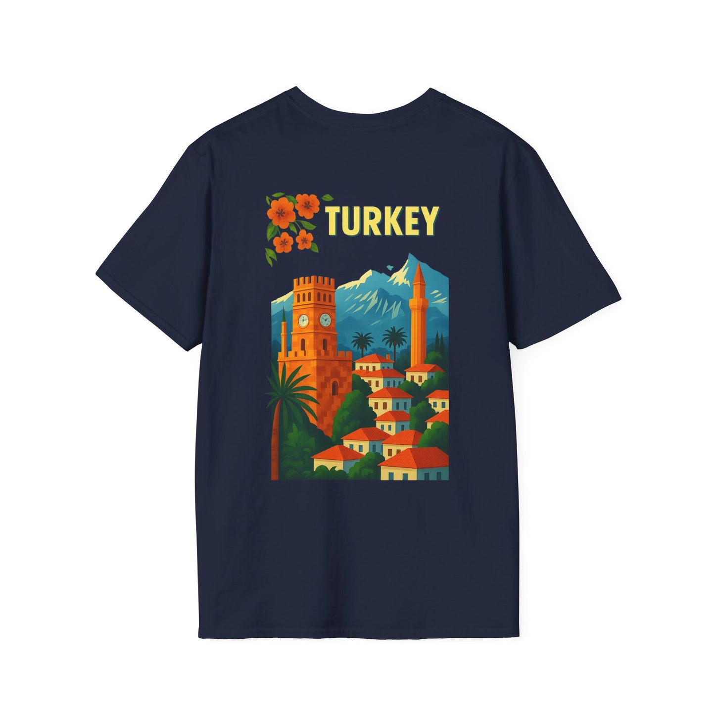vintage Turkey graphic t-shirt, travel shirt, summer outfit, gift for travelers, cultural apparel, unisex clothing