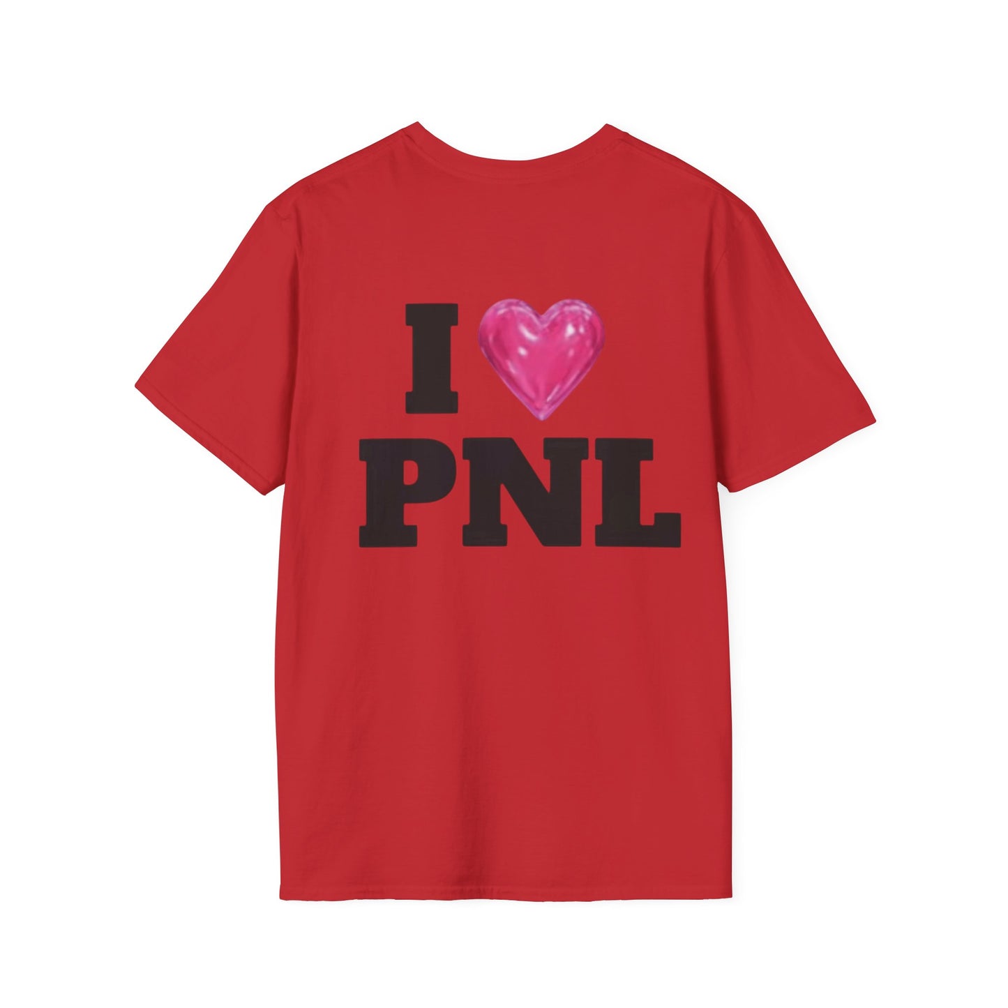 Unisex Softstyle T-Shirt with 'I  PNL' Design, Casual Wear for Music Lovers, Trendy Gift for Friends, Streetwear, Everyday Comfort