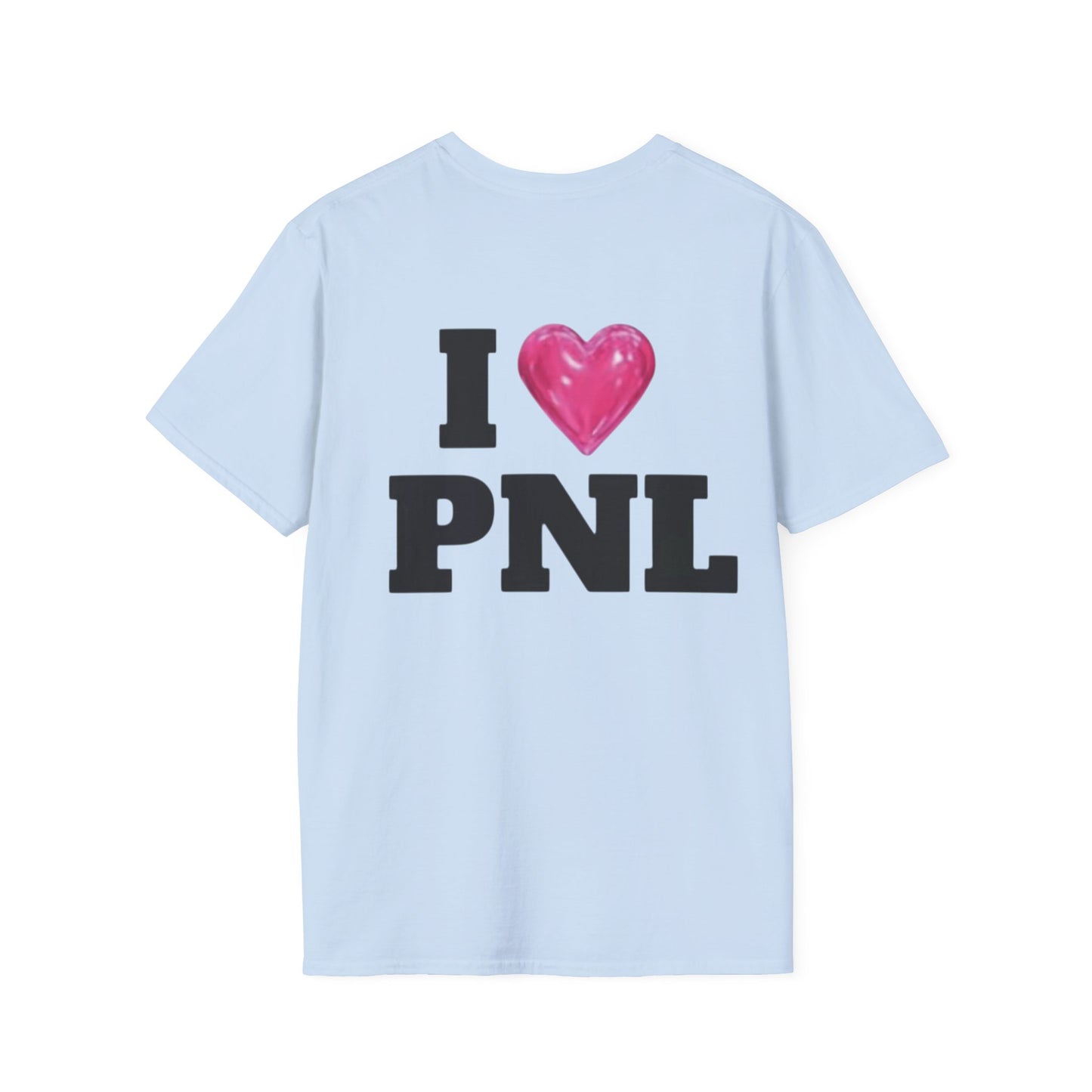Unisex Softstyle T-Shirt with 'I  PNL' Design, Casual Wear for Music Lovers, Trendy Gift for Friends, Streetwear, Everyday Comfort