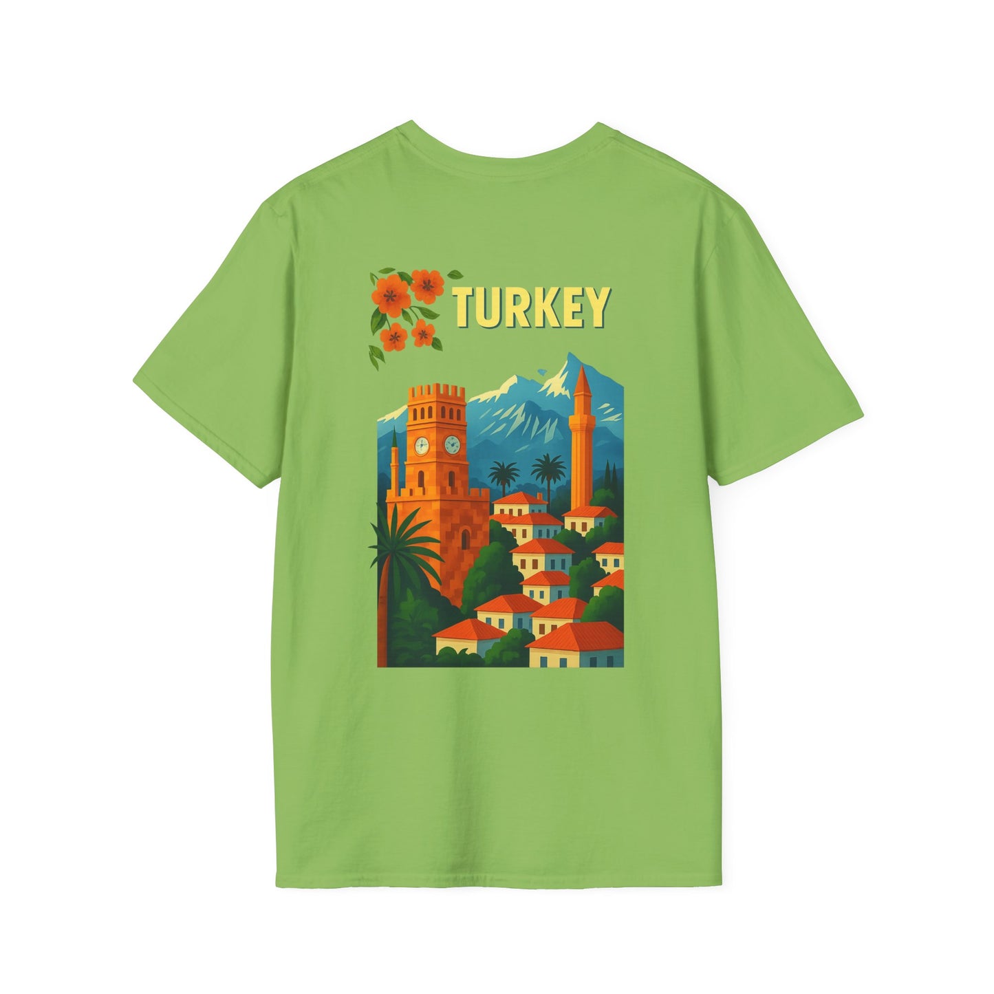 vintage Turkey graphic t-shirt, travel shirt, summer outfit, gift for travelers, cultural apparel, unisex clothing