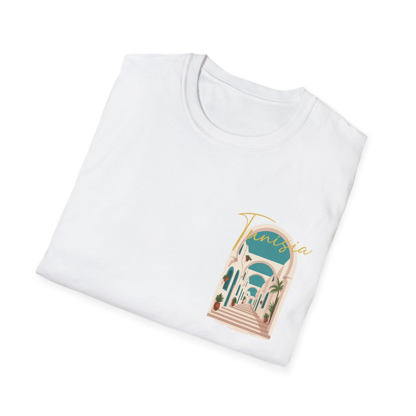 Tunisia Travel Vibes Unisex T-Shirt, Softstyle Tee for Adventurers, Perfect Gift for Travelers & Vacationers