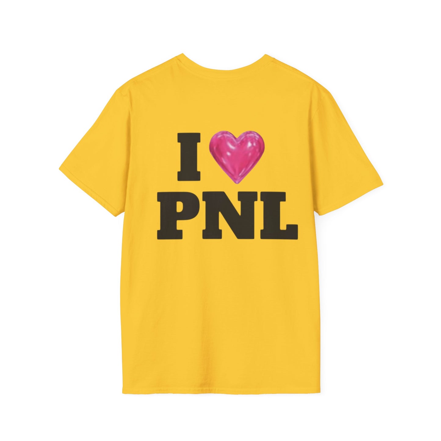 Unisex Softstyle T-Shirt with 'I  PNL' Design, Casual Wear for Music Lovers, Trendy Gift for Friends, Streetwear, Everyday Comfort