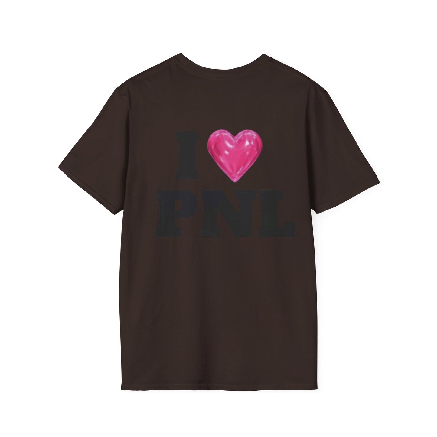 Unisex Softstyle T-Shirt with 'I  PNL' Design, Casual Wear for Music Lovers, Trendy Gift for Friends, Streetwear, Everyday Comfort