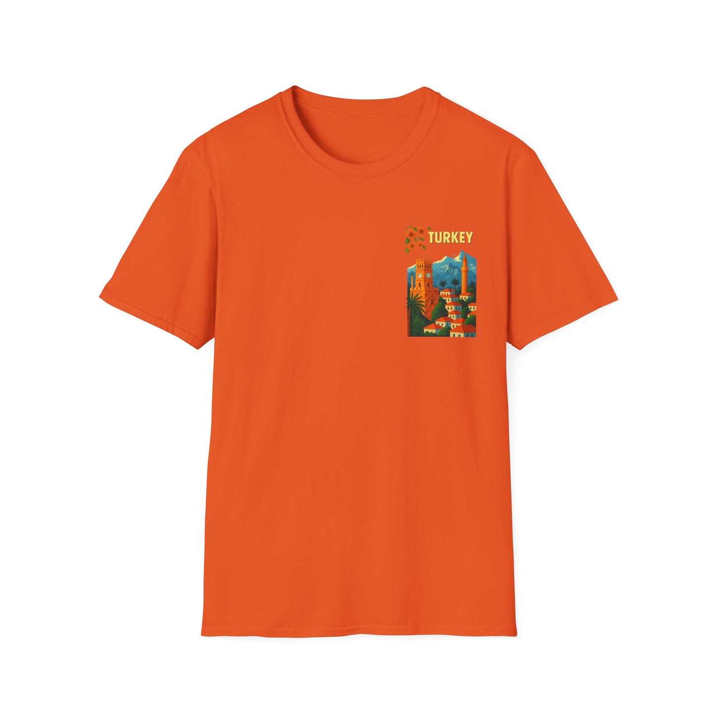 vintage Turkey graphic t-shirt, travel shirt, summer outfit, gift for travelers, cultural apparel, unisex clothing