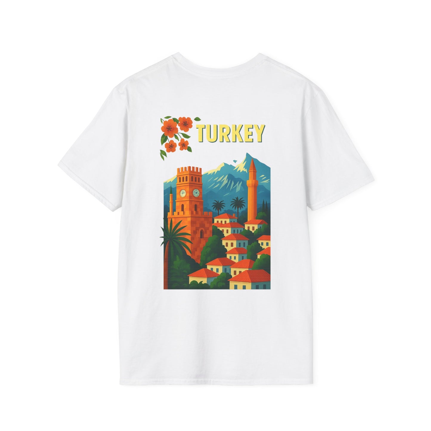 vintage Turkey graphic t-shirt, travel shirt, summer outfit, gift for travelers, cultural apparel, unisex clothing