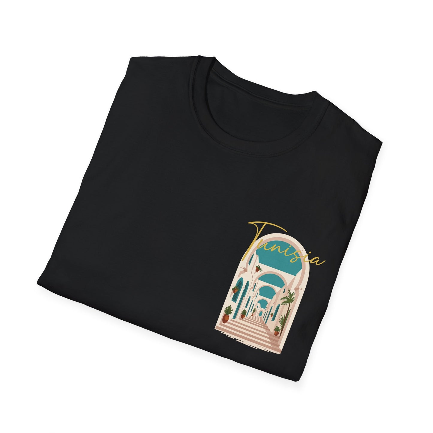 Tunisia Travel Vibes Unisex T-Shirt, Softstyle Tee for Adventurers, Perfect Gift for Travelers & Vacationers