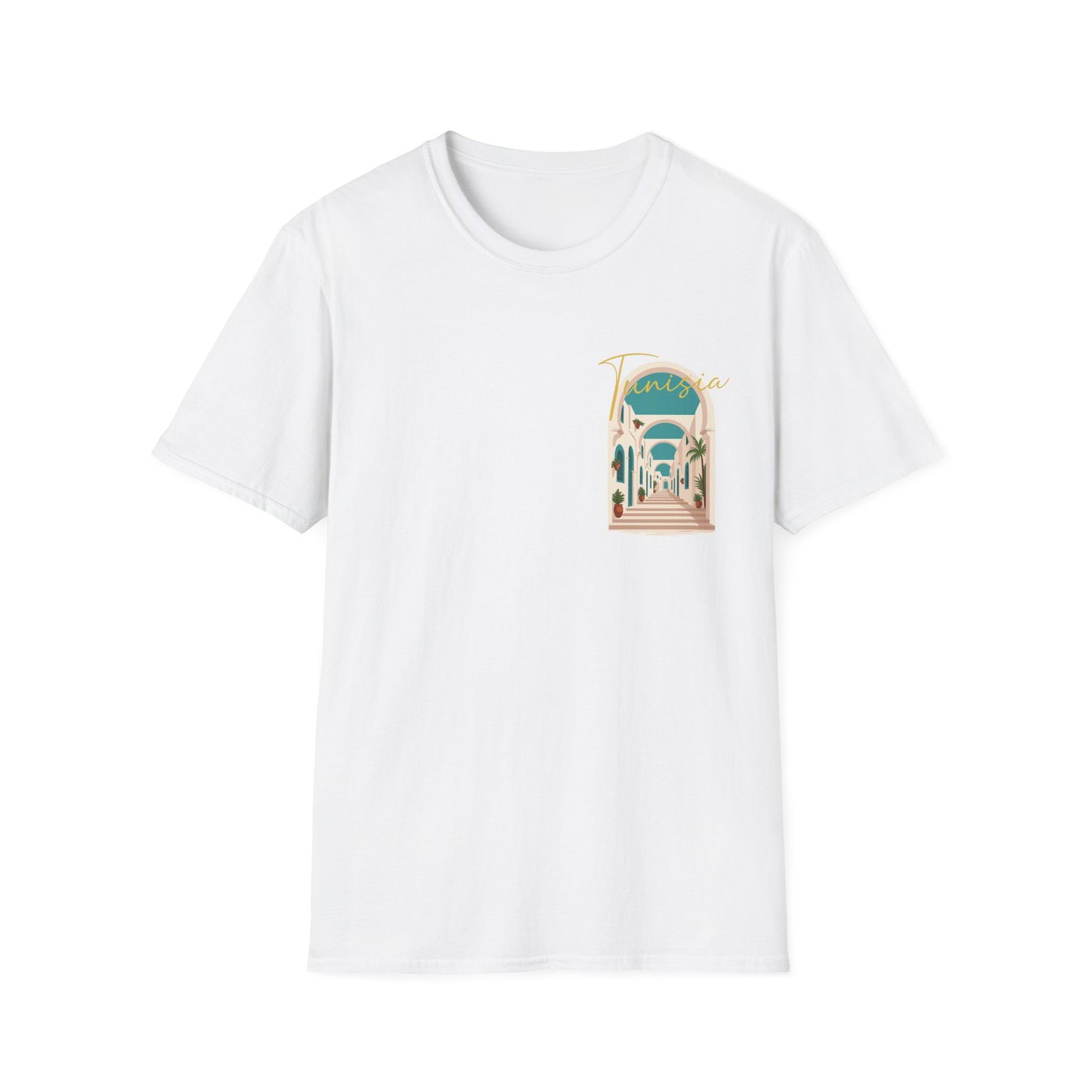 Tunisia Travel Vibes Unisex T-Shirt, Softstyle Tee for Adventurers, Perfect Gift for Travelers & Vacationers