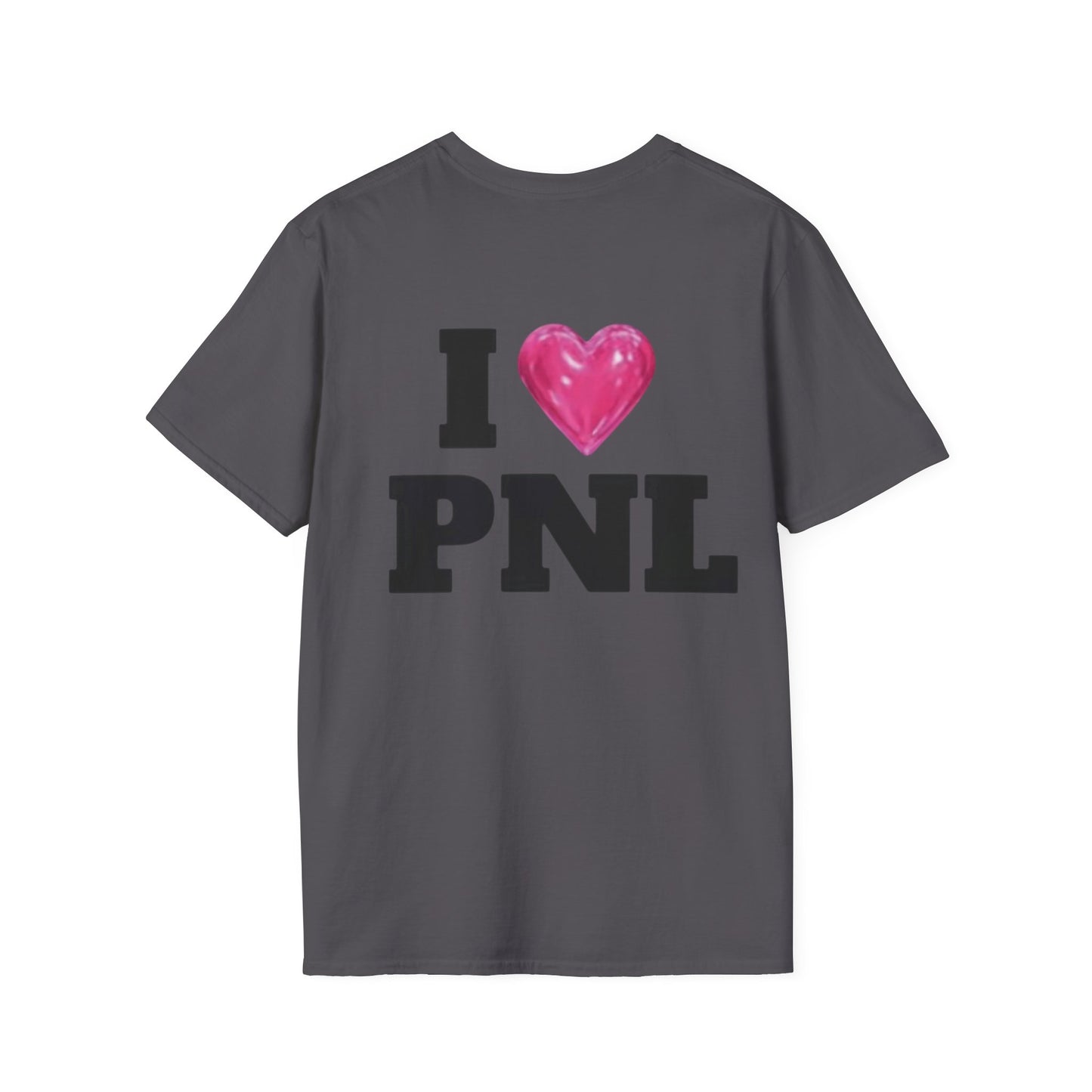 Unisex Softstyle T-Shirt with 'I  PNL' Design, Casual Wear for Music Lovers, Trendy Gift for Friends, Streetwear, Everyday Comfort