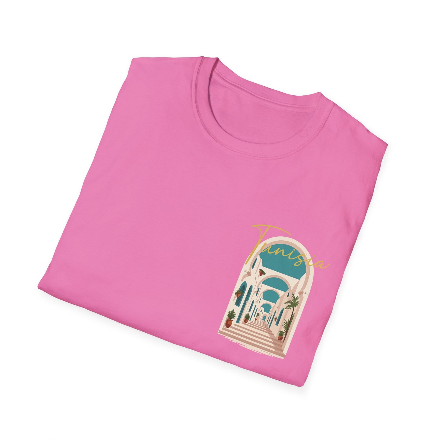Tunisia Travel Vibes Unisex T-Shirt, Softstyle Tee for Adventurers, Perfect Gift for Travelers & Vacationers