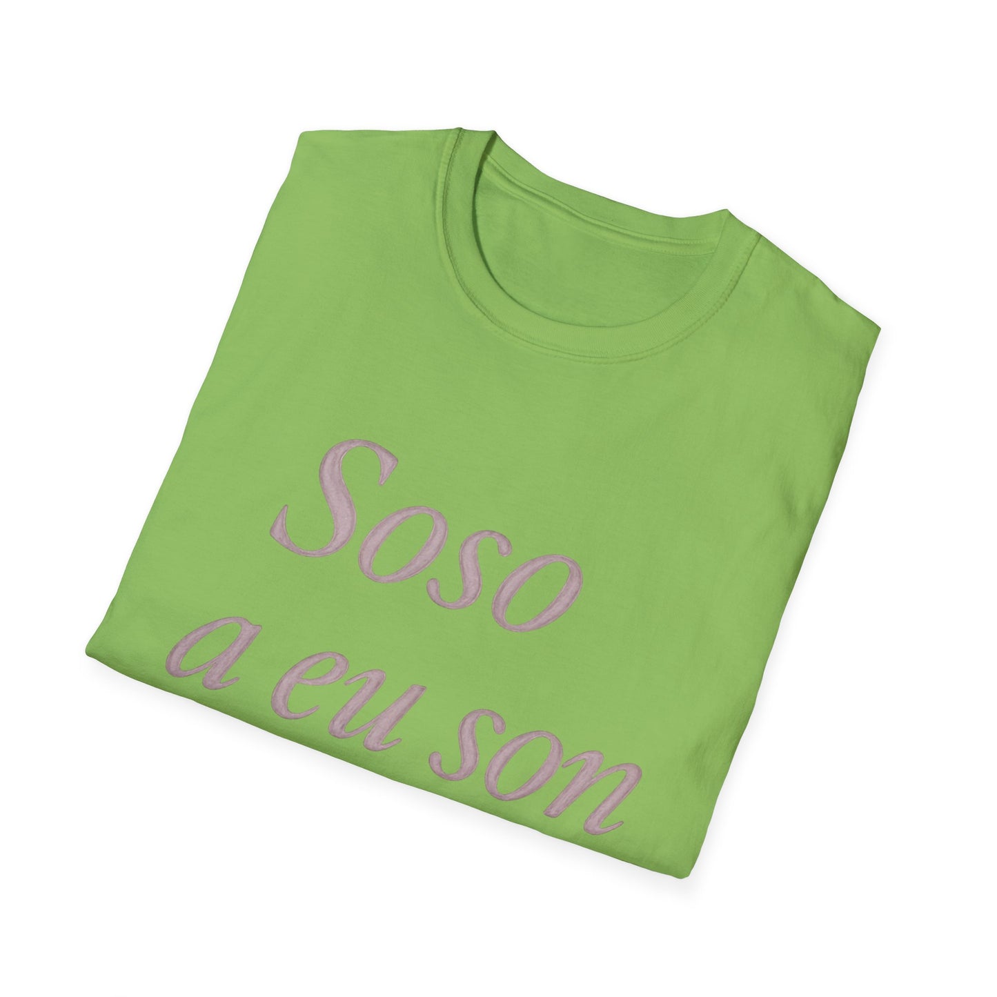 Soso a eu son bac T-Shirt | Casual Unisex Tee for Graduation, Celebrations, Birthdays, Everyday Wear, Gift Ideas