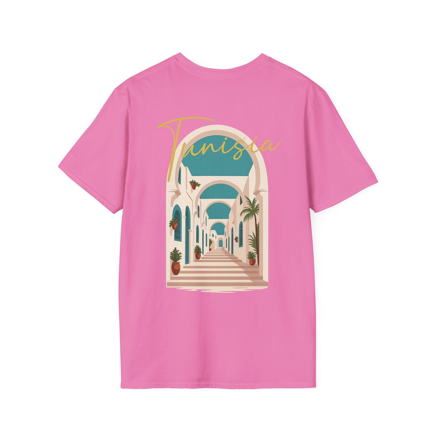 Tunisia Travel Vibes Unisex T-Shirt, Softstyle Tee for Adventurers, Perfect Gift for Travelers & Vacationers