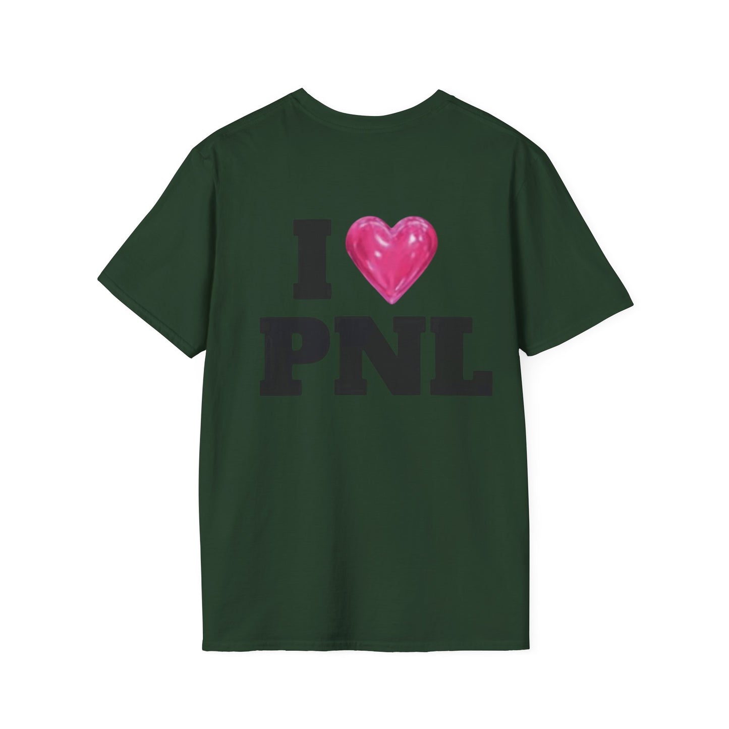 Unisex Softstyle T-Shirt with 'I  PNL' Design, Casual Wear for Music Lovers, Trendy Gift for Friends, Streetwear, Everyday Comfort