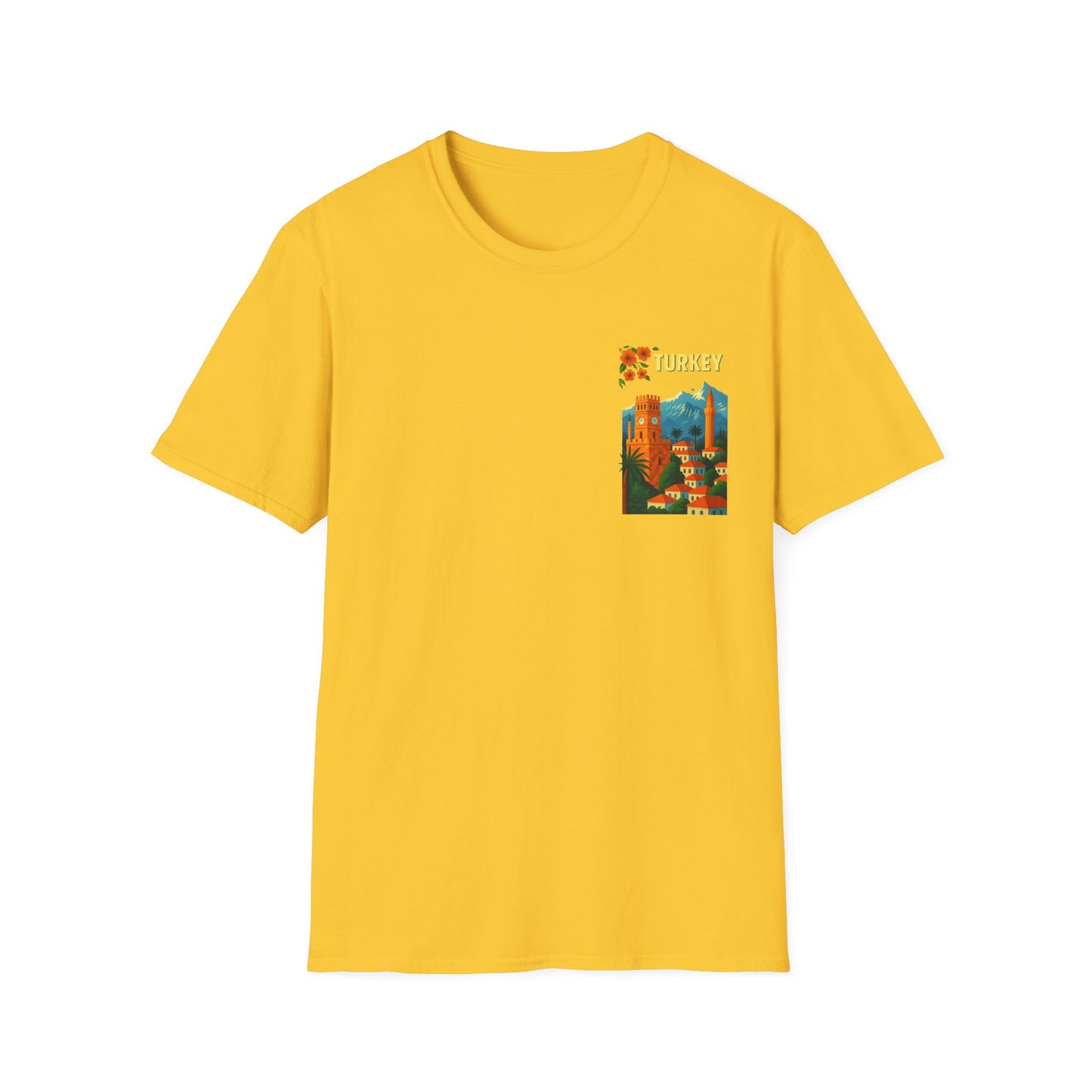 vintage Turkey graphic t-shirt, travel shirt, summer outfit, gift for travelers, cultural apparel, unisex clothing
