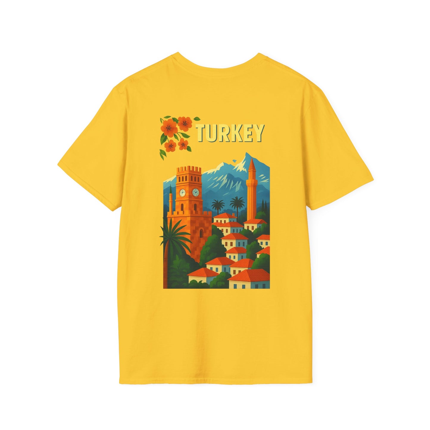 vintage Turkey graphic t-shirt, travel shirt, summer outfit, gift for travelers, cultural apparel, unisex clothing