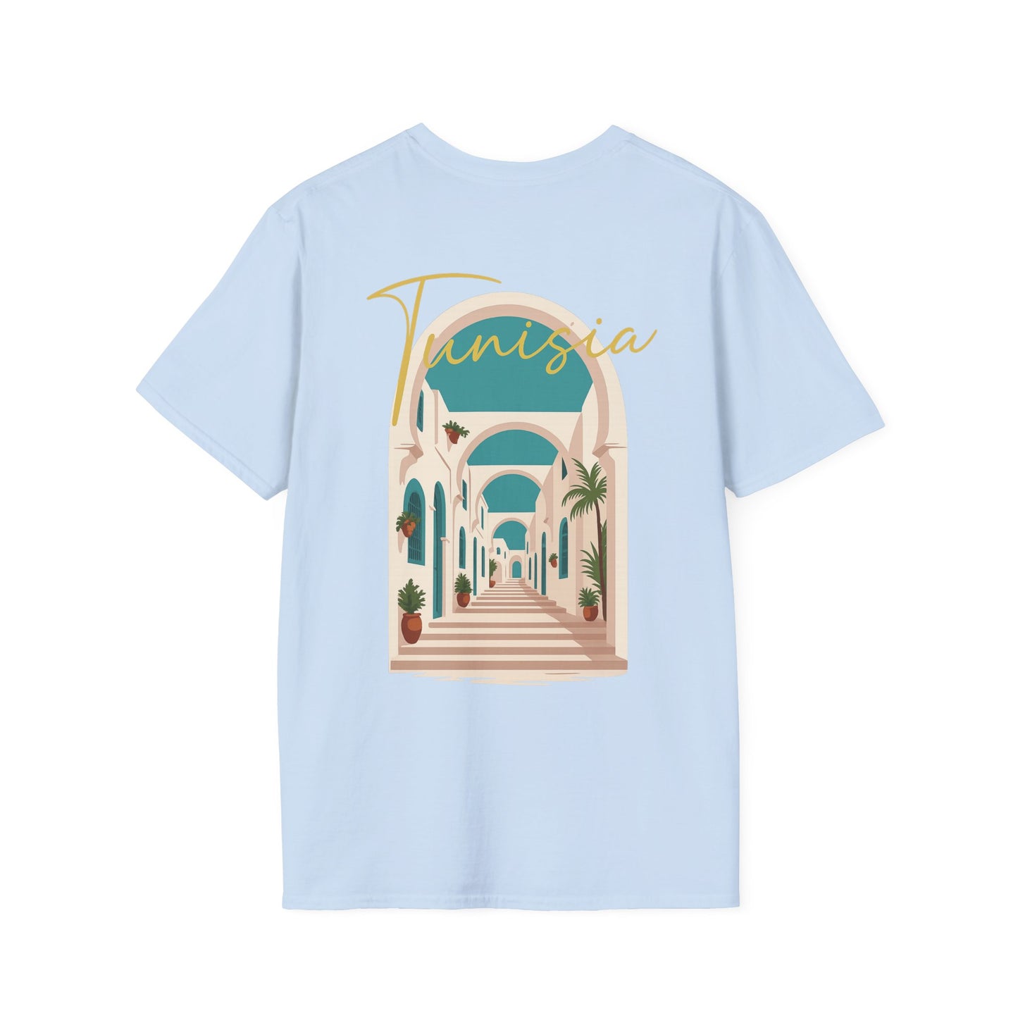 Tunisia Travel Vibes Unisex T-Shirt, Softstyle Tee for Adventurers, Perfect Gift for Travelers & Vacationers