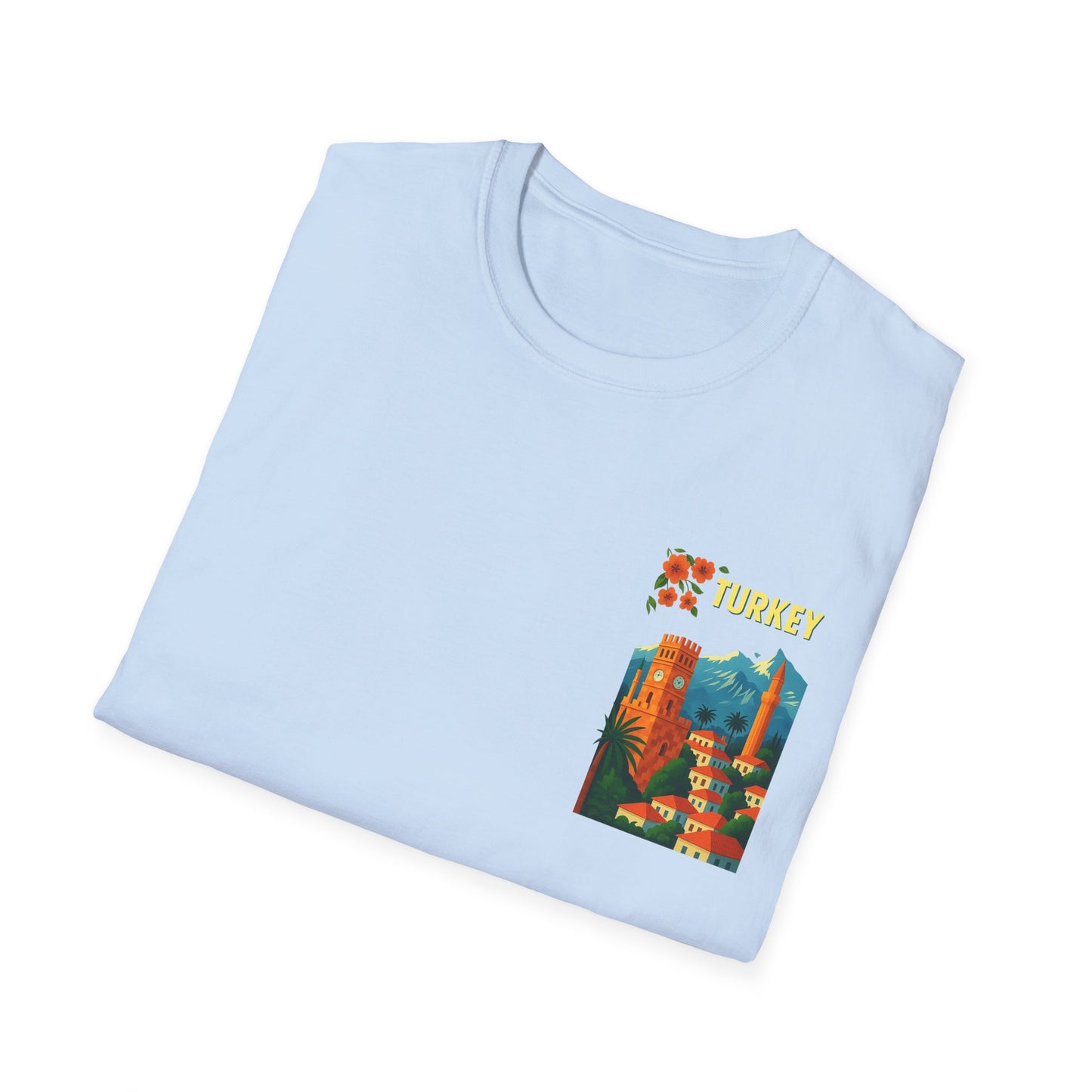 vintage Turkey graphic t-shirt, travel shirt, summer outfit, gift for travelers, cultural apparel, unisex clothing