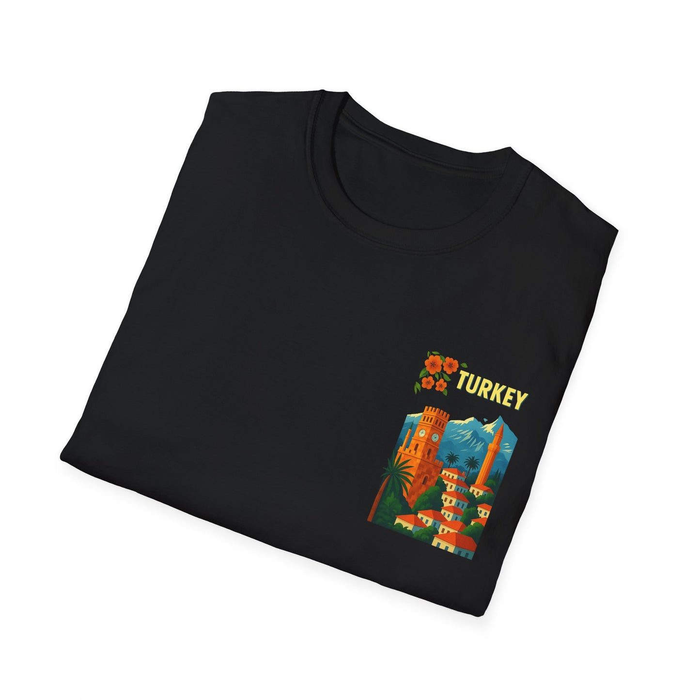 vintage Turkey graphic t-shirt, travel shirt, summer outfit, gift for travelers, cultural apparel, unisex clothing