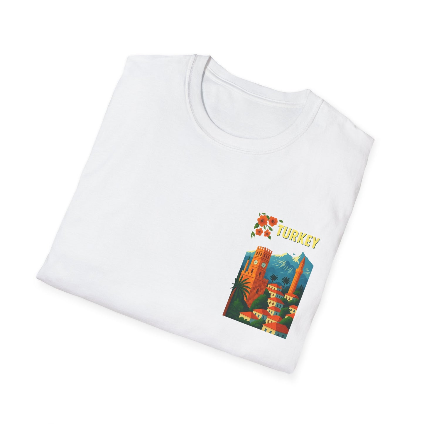 vintage Turkey graphic t-shirt, travel shirt, summer outfit, gift for travelers, cultural apparel, unisex clothing