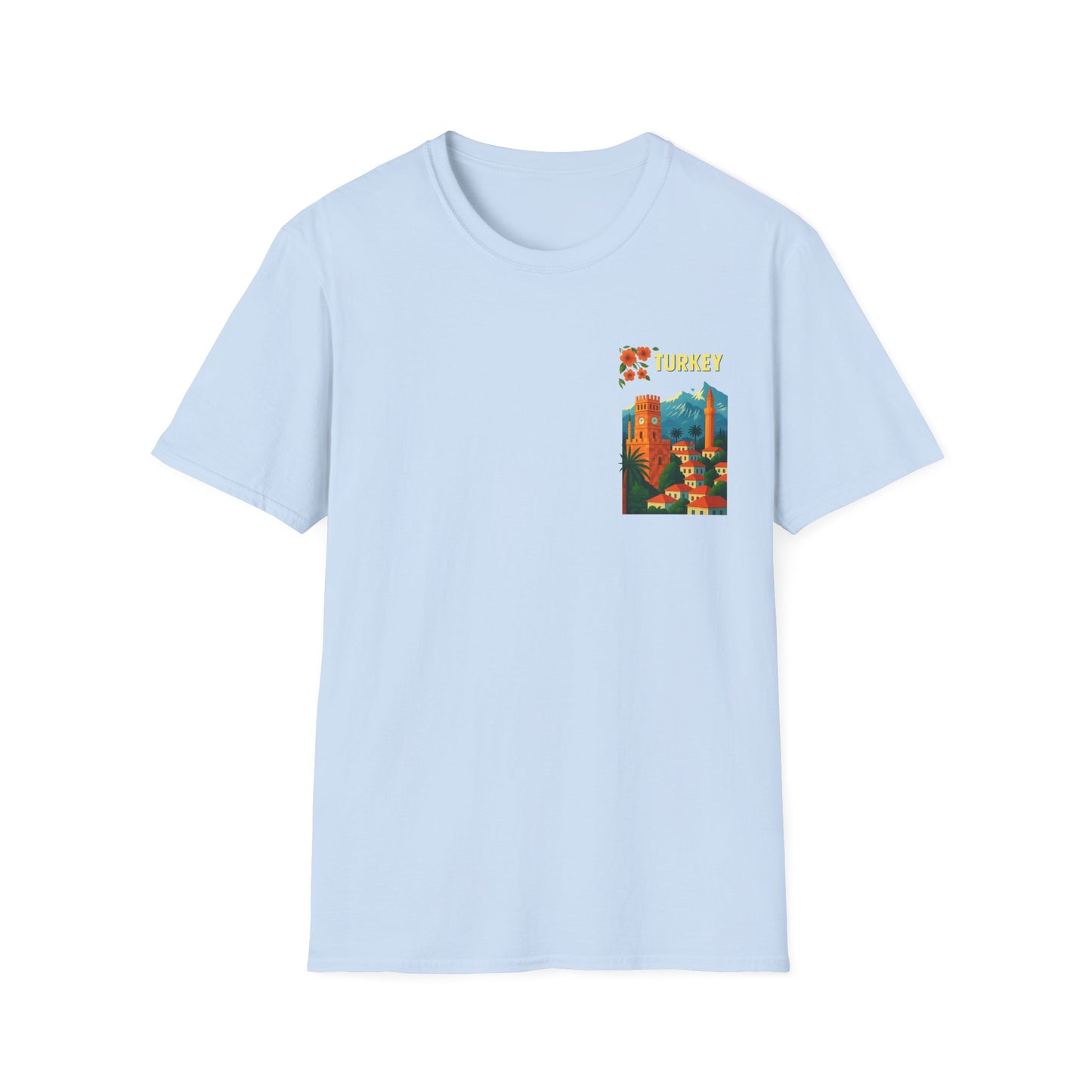 vintage Turkey graphic t-shirt, travel shirt, summer outfit, gift for travelers, cultural apparel, unisex clothing