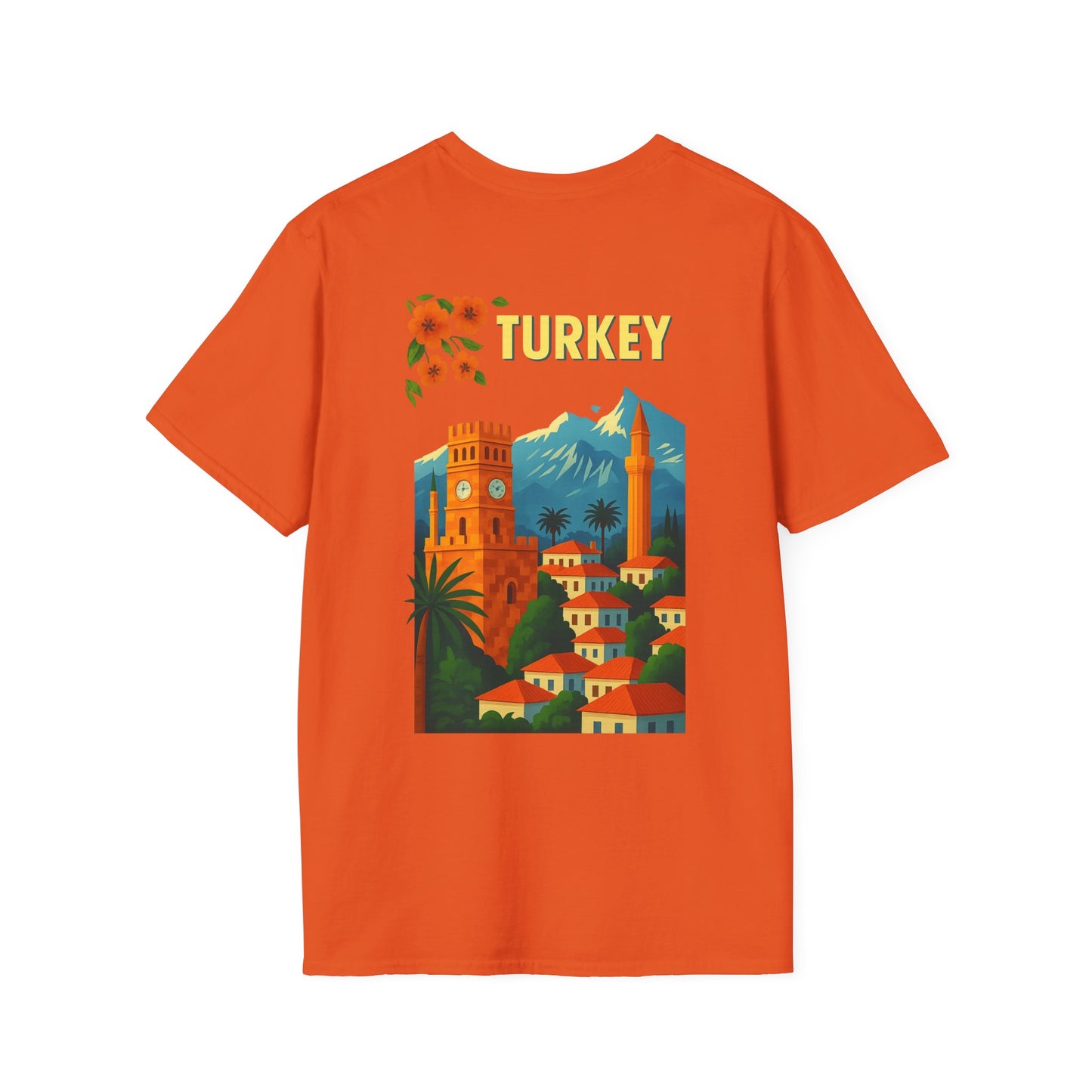 vintage Turkey graphic t-shirt, travel shirt, summer outfit, gift for travelers, cultural apparel, unisex clothing