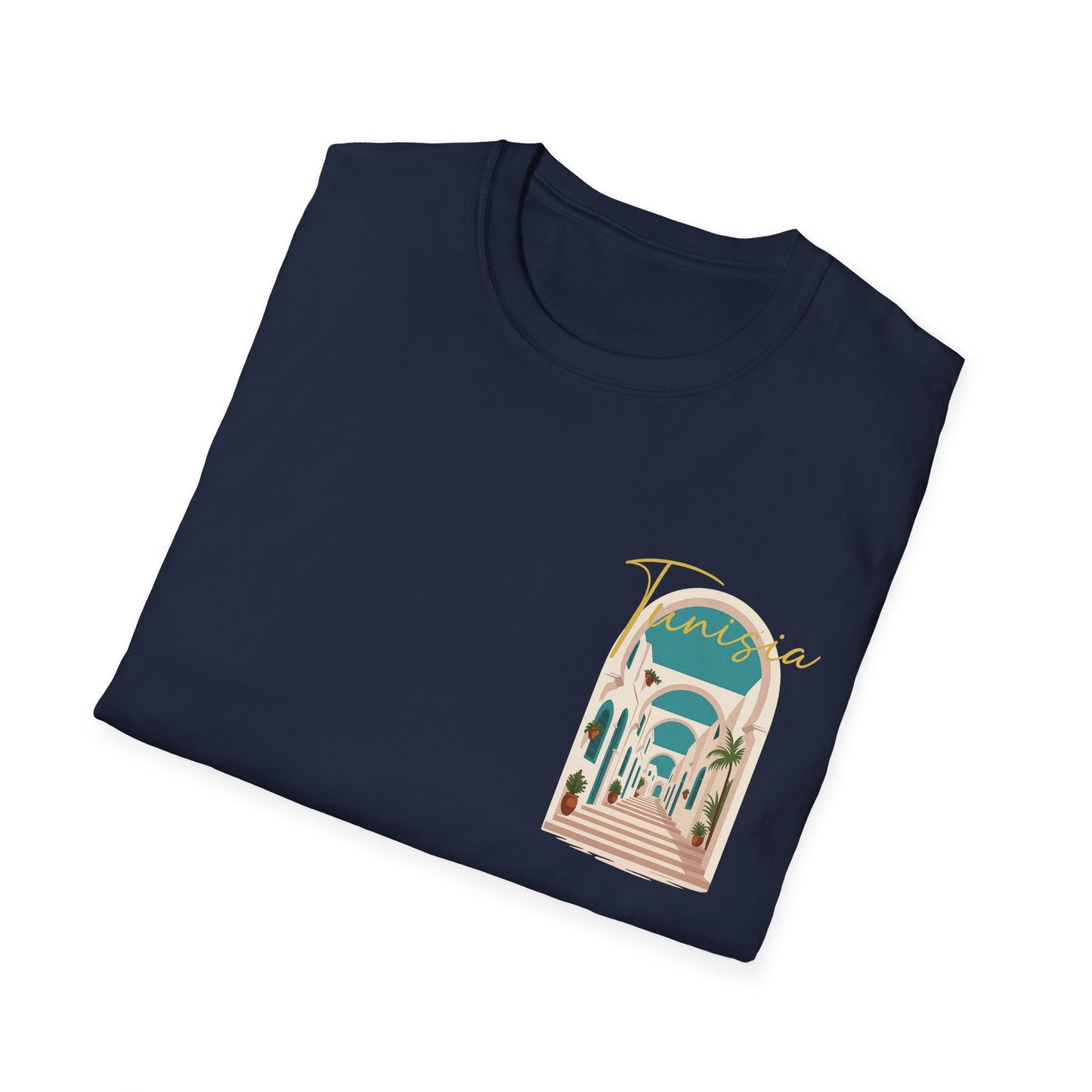 Tunisia Travel Vibes Unisex T-Shirt, Softstyle Tee for Adventurers, Perfect Gift for Travelers & Vacationers