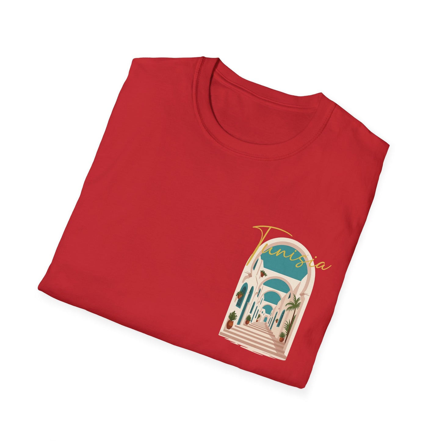 Tunisia Travel Vibes Unisex T-Shirt, Softstyle Tee for Adventurers, Perfect Gift for Travelers & Vacationers