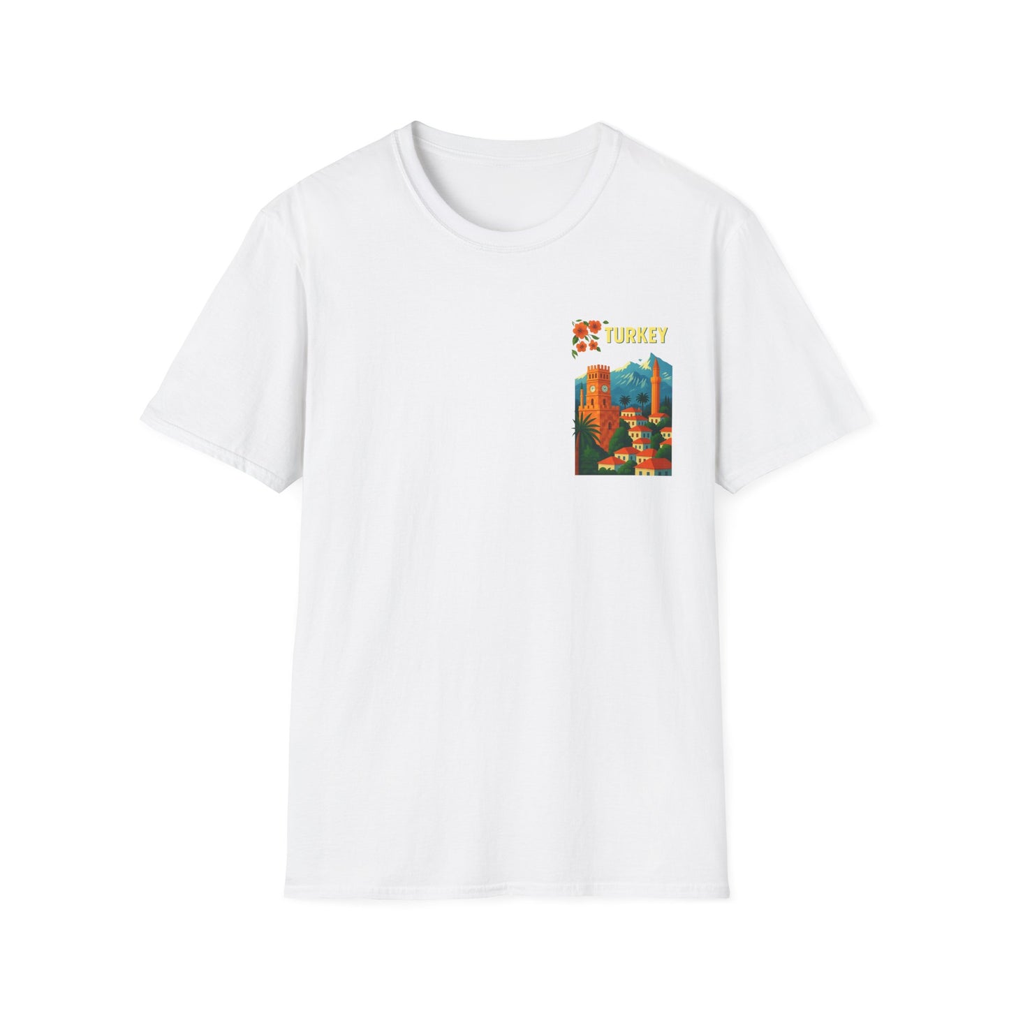 vintage Turkey graphic t-shirt, travel shirt, summer outfit, gift for travelers, cultural apparel, unisex clothing