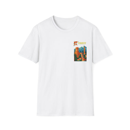 vintage Turkey graphic t-shirt, travel shirt, summer outfit, gift for travelers, cultural apparel, unisex clothing