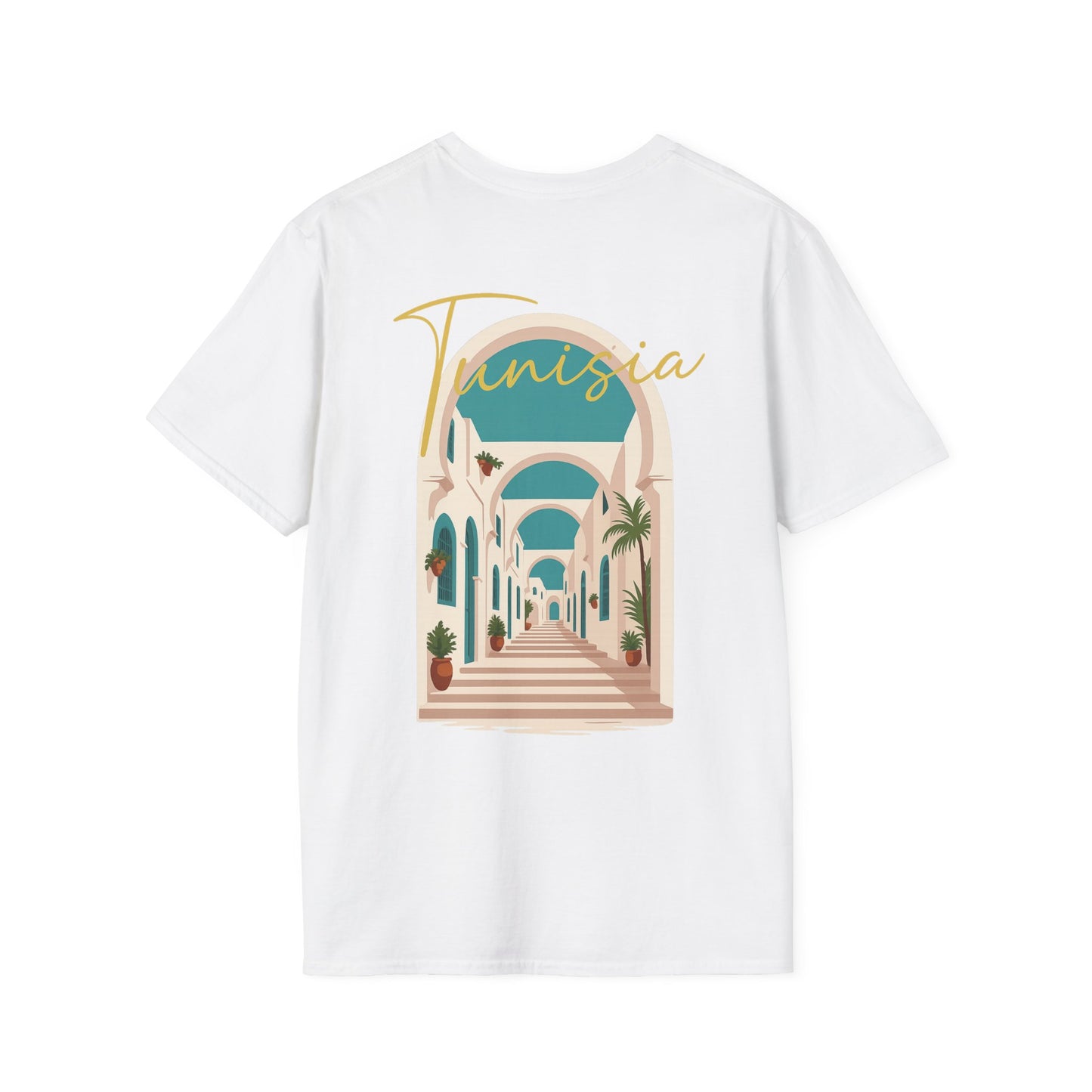 Tunisia Travel Vibes Unisex T-Shirt, Softstyle Tee for Adventurers, Perfect Gift for Travelers & Vacationers