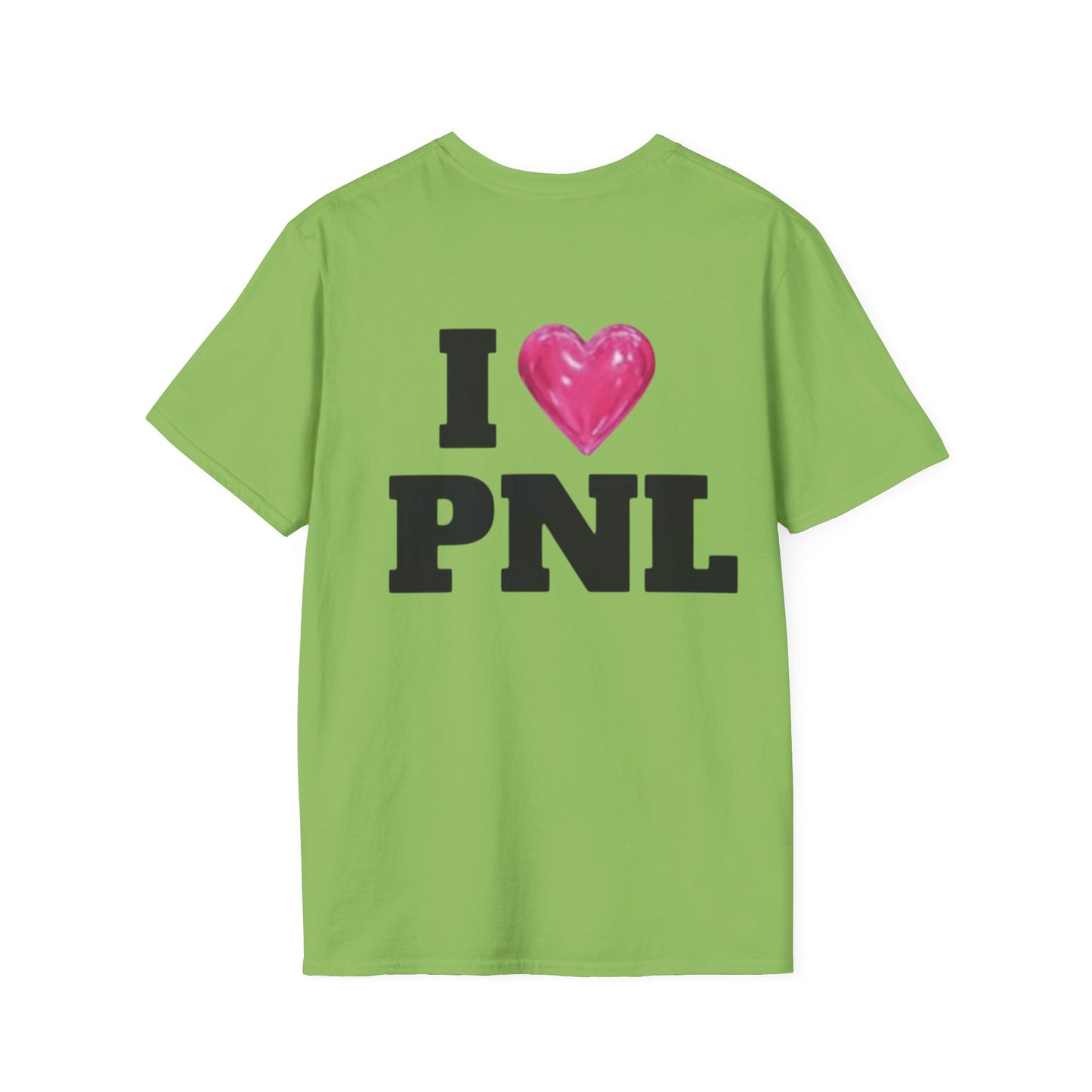 Unisex Softstyle T-Shirt with 'I  PNL' Design, Casual Wear for Music Lovers, Trendy Gift for Friends, Streetwear, Everyday Comfort