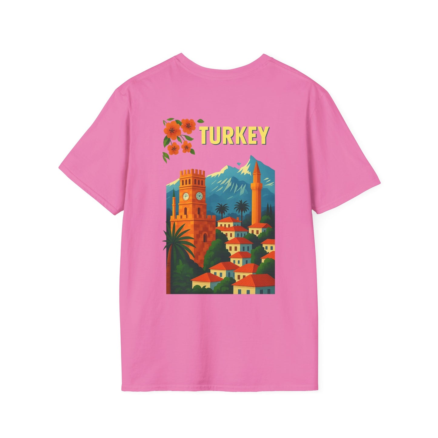 vintage Turkey graphic t-shirt, travel shirt, summer outfit, gift for travelers, cultural apparel, unisex clothing