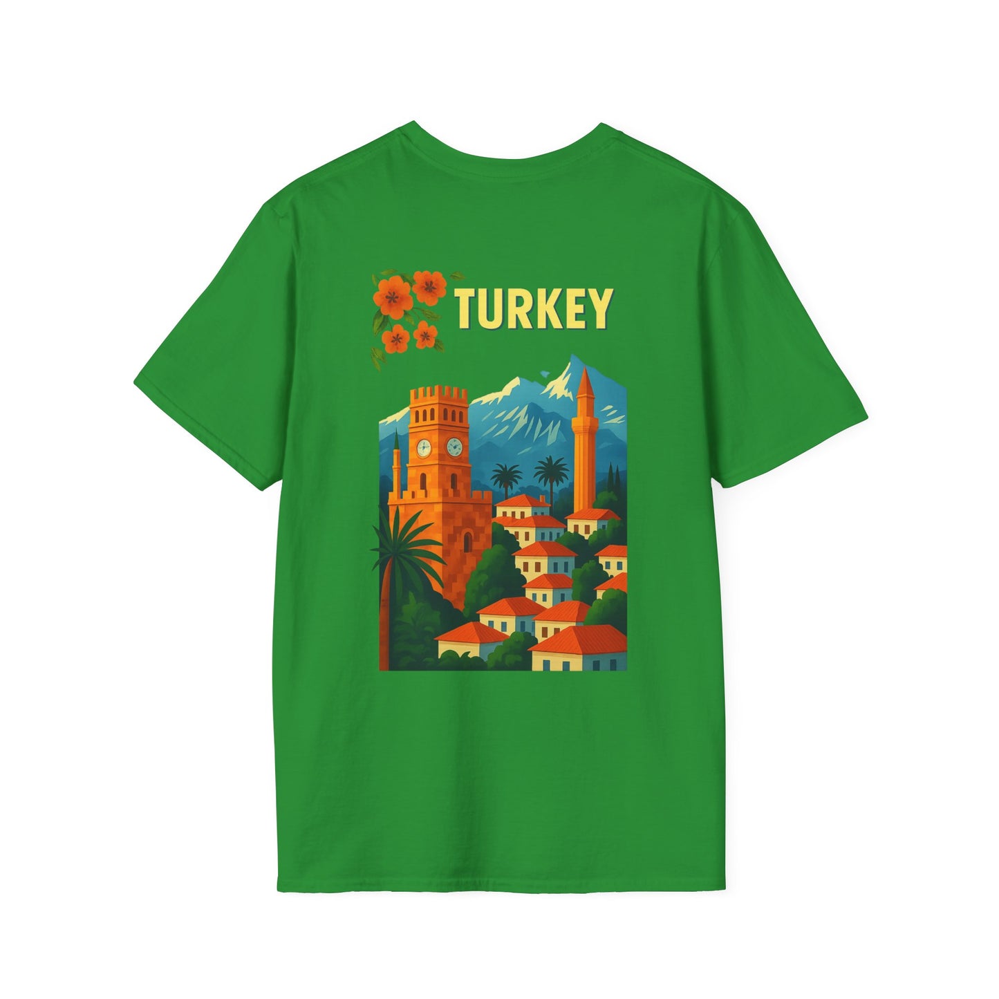vintage Turkey graphic t-shirt, travel shirt, summer outfit, gift for travelers, cultural apparel, unisex clothing